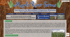 Desktop Screenshot of mapleriverfarms.com