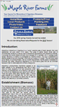 Mobile Screenshot of mapleriverfarms.com