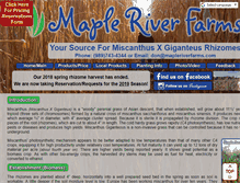 Tablet Screenshot of mapleriverfarms.com